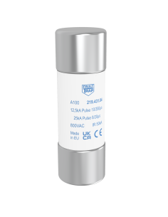 Fuse 800VAC 22x65mm for protection of SPD with Iimp up to 12,5kA 10/350µs and In up to 25kA 8/20µs