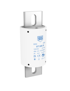 Fuse 1000VDC aBat/aR 450A 50x129mm tin plated axial terminals, fixing centres 97mm