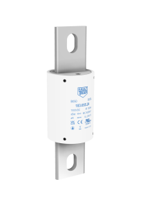 Fuse 1000VDC aBat/aR 350A 50x141mm silver plated axial terminals, fixing centres 118mm