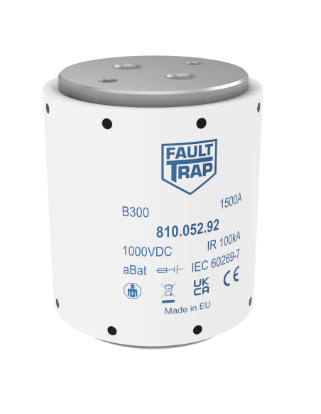 Fuse 1000VDC aBat 1000A 89x106mm 2x M12 flush end terminals