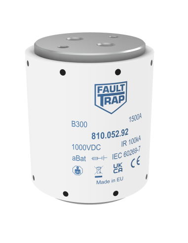 Fuse 1000VDC aBat 1250A 89x106mm 2x M12 flush end terminals