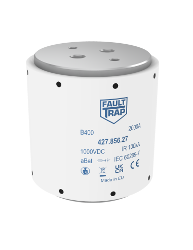 Fuse 1000VDC aBat 1500A 103x106mm 2x M12 flush end terminals