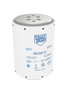 Fuse 1500VDC aBat 750A 103x144mm 4x M10 flush end terminals and microswitch adapter