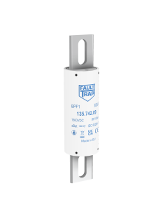 Fuse 1500VDC aBat 200A 50x215mm axial terminals, fixing centres 168mm