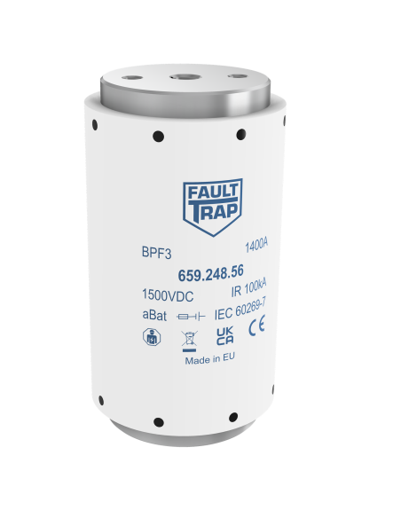 Fuse 1500VDC aBat 700A 76x140mm M12 flush end terminals