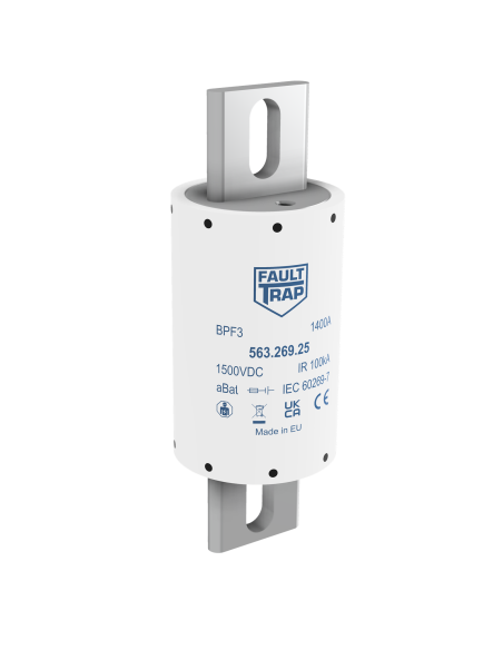 Fuse 1500VDC aBat 800A 76x215mm axial terminals, fixing centres 171mm