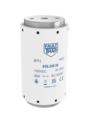 Fuse 1500VDC aBat 1400A 76x140mm M12 flush end terminals