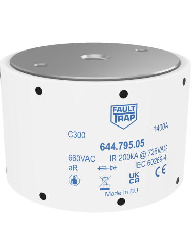 Fuse 690VAC aR 1100A size 3 76x50mm M12 flush end terminals