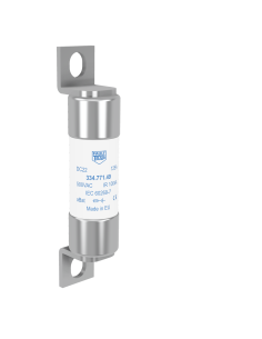 Fuse 1000VDC aBat 125A 22x65mm surface mount, fixing centres 87mm