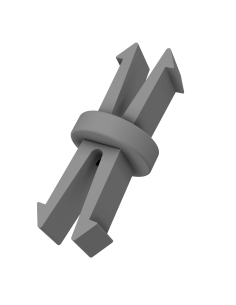 Assembly pin for ZVJM 10x38mm fuse holders