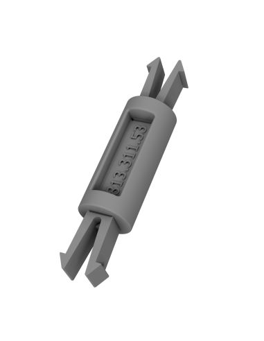 Spacer for ZRDU 22x65mm fuse holders 2DIN