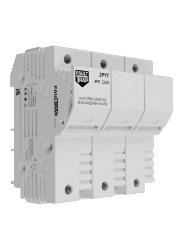 Fuse holder 1250VAC/1500VDC 100A 22x65mm 3 poles