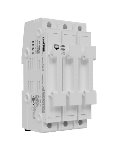 Fuse holder 1250VAC/1500VDC 32A 10x85mm 3 poles