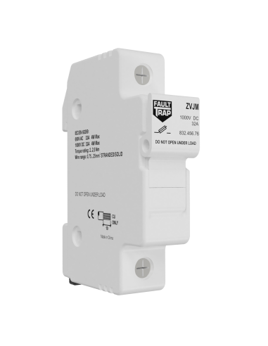 Fuse holder 690VAC/1000VDC 32A 10x38mm 1 pole