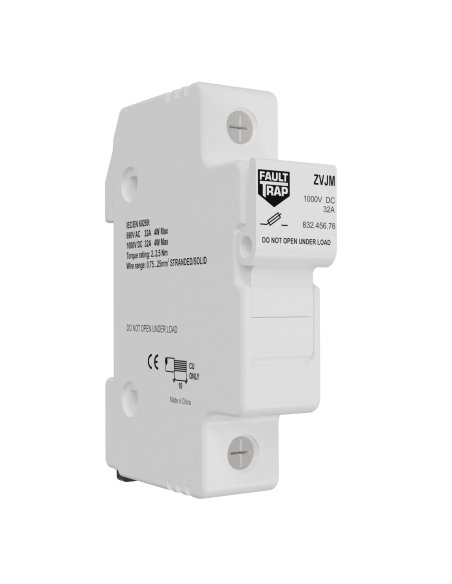 Fuse holder 690VAC/1000VDC 32A 10x38mm 1 pole