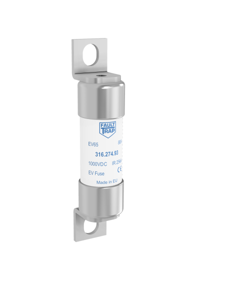 Fuse 1000VDC EV-Full Range 25A 22x65mm surface mount, fixing centres 87mm