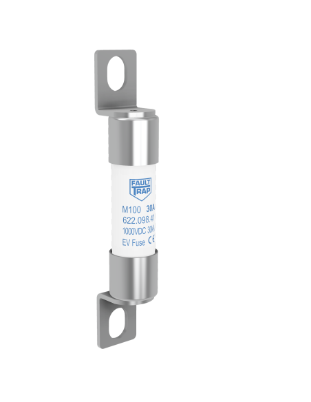 Fuse 1000VDC EV-full range 12A 10x38mm surface mount, fixing centres 53mm