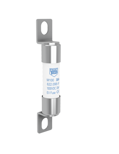 Fuse 1000VDC EV-full range 10A 10x38mm surface mount, fixing centres 53mm