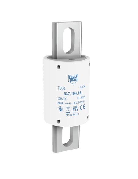 Fuse 500VDC aBat 250A 38x109mm fixing centres 80mm