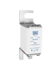 Fuse 690VAC/700VDC aR 40A DIN00/80 with indicator and without lug for microswitch fitting - fixing centres 80mm
